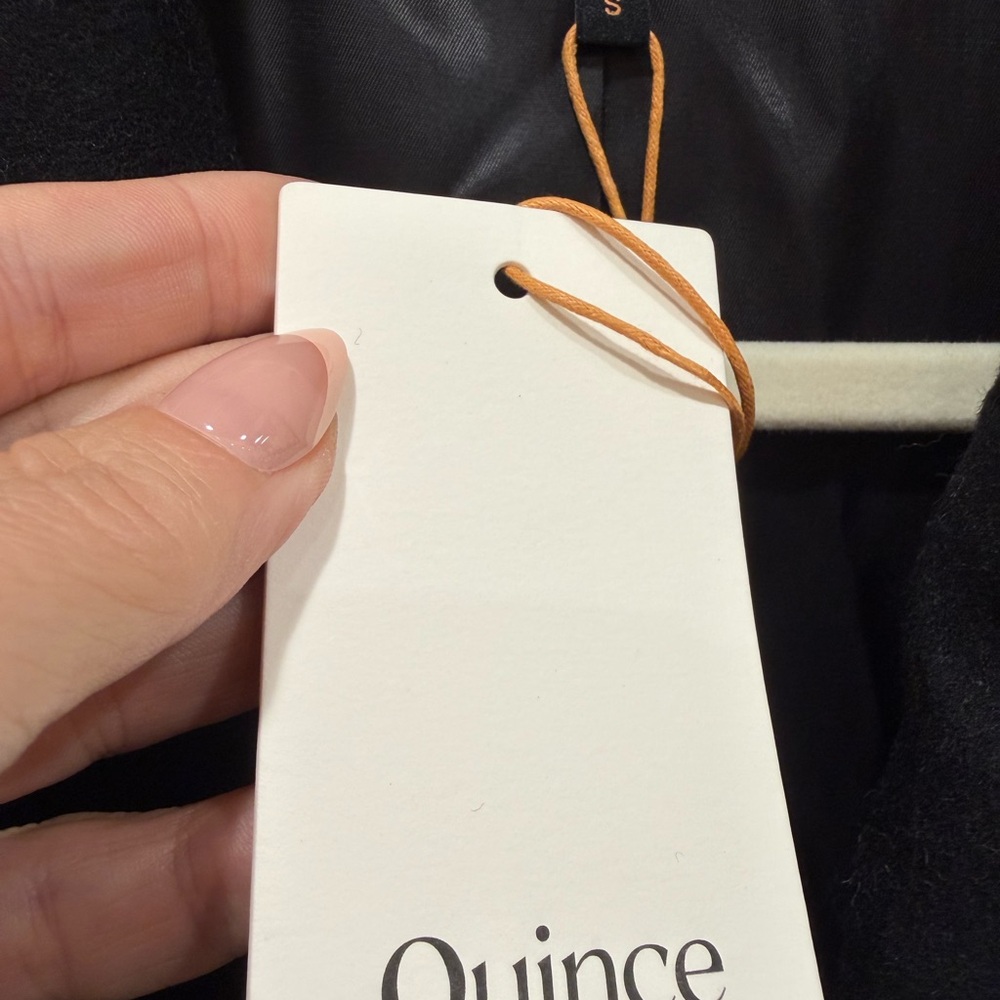 Quince Italian Wool Classic Single-Breasted Coat, BNWT Size S - Picture 3 of 6